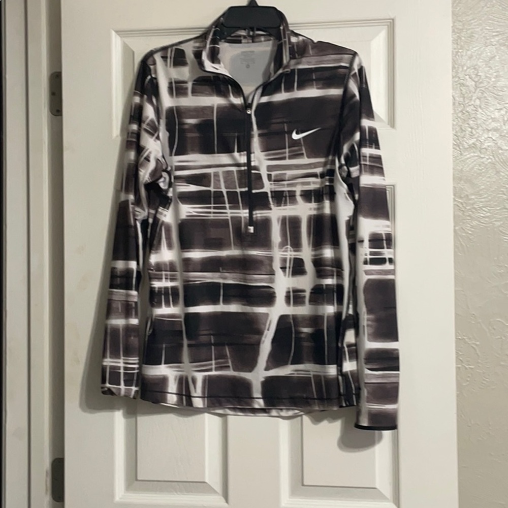3/4 zip, light weight Nike Pro athletic pullover.